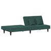 vidaXL Sofa Bed Dark Green Velvet (100% polyester), plywood, foam Standard