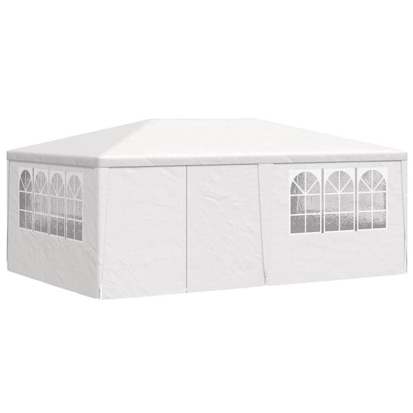 vidaXL Party Tent White Polyethylene, Steel Large Collapsible