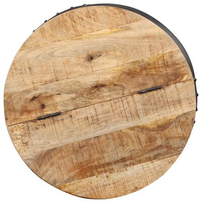 vidaXL Coffee Table Round 20.9"x16.9" Solid Mango Wood
