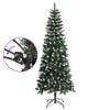 vidaXL Christmas Tree Green and White PVC, Steel Large Collapsible
