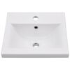 vidaXL Bathroom Furniture Set Concrete Gray, White