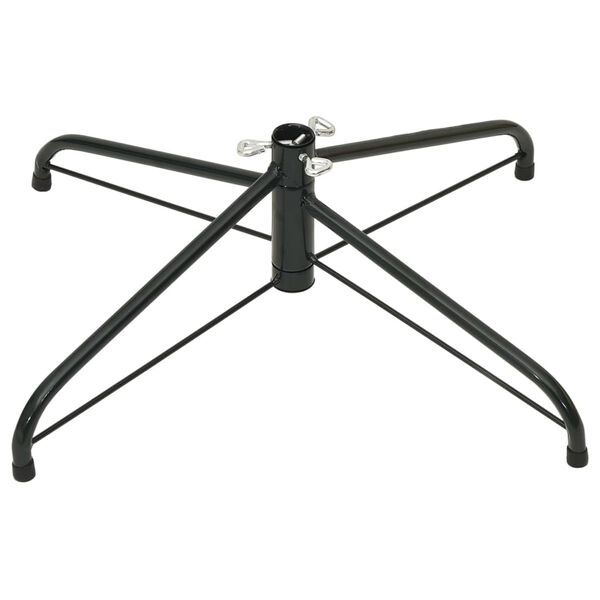 vidaXL Christmas Tree Stand Black Steel Durable Christmas Tree Stand