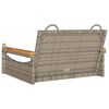 vidaXL Patio Swing Bench Gray