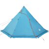 vidaXL Camping Tent Tipi 5-Person Blue Waterproof