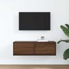 vidaXL TV Cabinet Brown Oak Engineered Wood Medium TV Cabinet