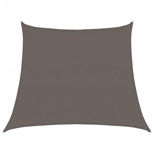 vidaXL Sunshade Sail 1.75 oz/ft² Anthracite 3/4x9.8' HDPE