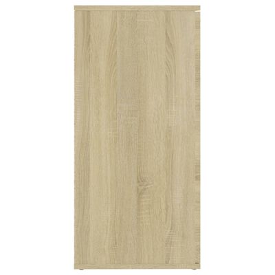 vidaXL Sideboard Sonoma Oak 63"x14.2"x29.5" Engineered Wood