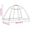 vidaXL Mosquito Net Mongolia with Doors 220 Mesh White 78.7x47.2x51.2"