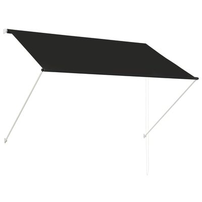 vidaXL Retractable Awning 78.7"x59.1" Anthracite