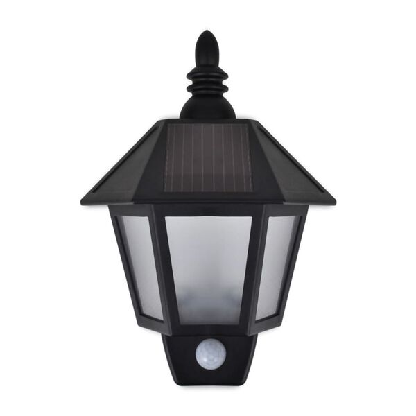 vidaXL Wall Lantern Set of 2 Black ABS Medium Lights Wall Lantern