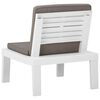 vidaXL Garden Lounge Set White Plastic Medium Seats Many