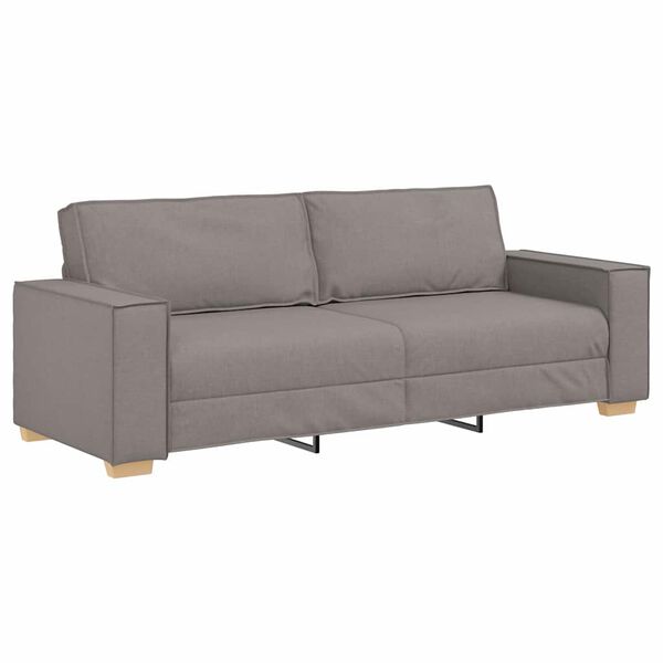 vidaXL Sofa Taupe 86.61 x 30.71 x 33.07 in Fabric
