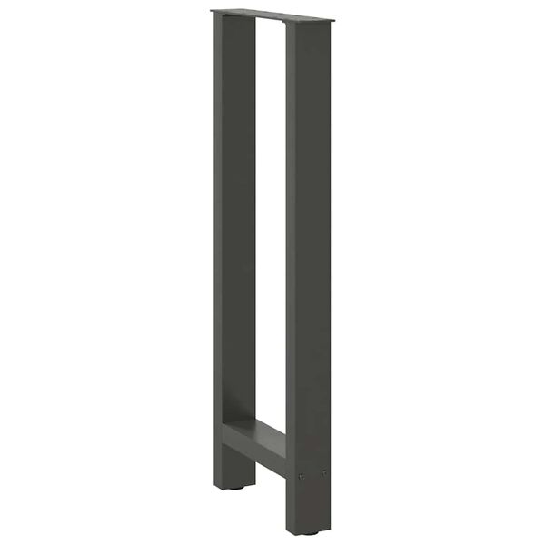 vidaXL Coffee Table Leg Set of 2 Anthracite Powder-Coated Steel