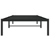 vidaXL Bed Frame Black Steel Twin Bed Frame Rectangular Modern