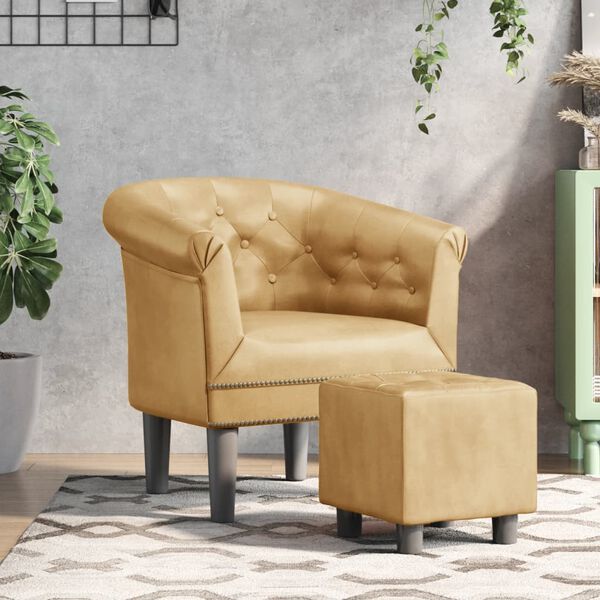 vidaXL Tub Chair Gold