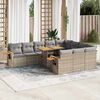 vidaXL Garden Sofa Set Beige
