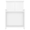 vidaXL Bed Cabinet Set of 2 White Engineered wood 15.7x13.8x23.6 in