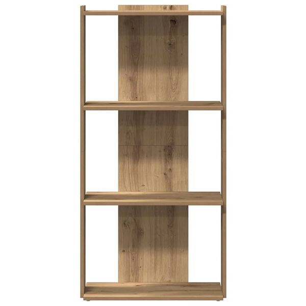 vidaXL Bookcase Artisan Oak Engineered Wood 120 cm tall shelf Bookcase
