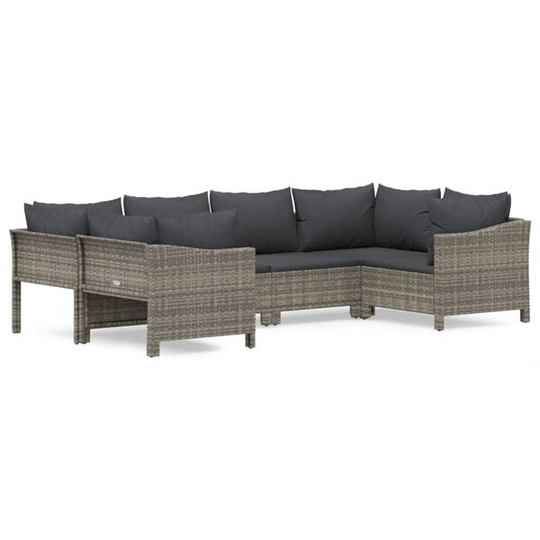 vidaXL Garden Lounge Set Grey, Dark grey