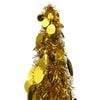 vidaXL Pop-up Christmas Tree Gold PET 47.2 in high, compact Collapsible