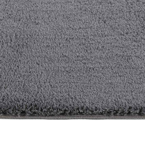 vidaXL Shaggy Rug Anthracite Polyester 47.2 x 72 in Shaggy Rug