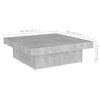 vidaXL Coffee Table Concrete Gray Engineered Wood 35.4 x 35.4 x 11.0 in