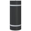 vidaXL Outdoor Wall Light Black Die-cast Aluminum, PC (Polycarbonate)