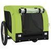 vidaXL Pet Bike Trailer Green Iron Fits small to medium-sized dogs