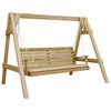 vidaXL Swing Chair Natural Pine Treated Pinewood Large Durable
