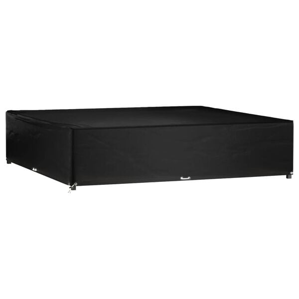 vidaXL Garden Furniture Cover Black PE (Polyethylene), Aluminum Large