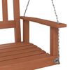 vidaXL Garden Swing Bench Brown Solid fir wood 2-seater