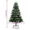 vidaXL Artificial Hinged Christmas Tree Green PVC Medium