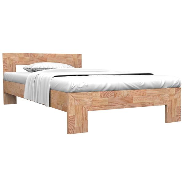 vidaXL Bed Frame Oak Solid Oak Wood Double Tough Bed Frame