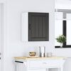 vidaXL Kitchen Wall Cabinet Black Engineered wood Medium
