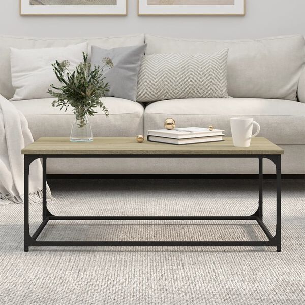 vidaXL Coffee Table Sonoma oak Engineered wood Medium Durable