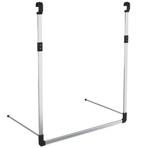 vidaXL Wardrobe Hanging Rail Silver