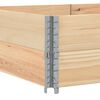 vidaXL Pallet Collars 2 pcs 59.1x39.4" Solid Wood Pine