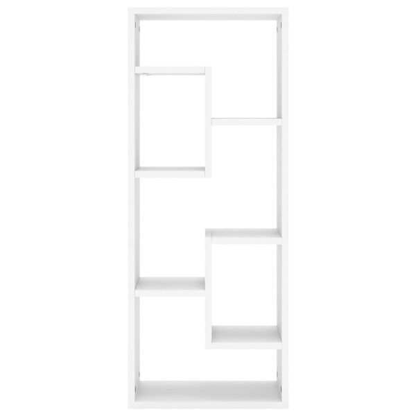 vidaXL Wall Shelf White 14.2x6.3x35.4" Engineered Wood