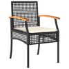 vidaXL Garden Dining Set 7 pcs Gray poly rattan