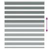 vidaXL Zebra Blind Dark grey 100% Polyester, Aluminum top rail