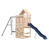 vidaXL Outdoor Playset Natural Wood Solid Pine Large Fits Many Kids