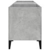 vidaXL Record Cabinet Concrete Grey Engineered wood Medium