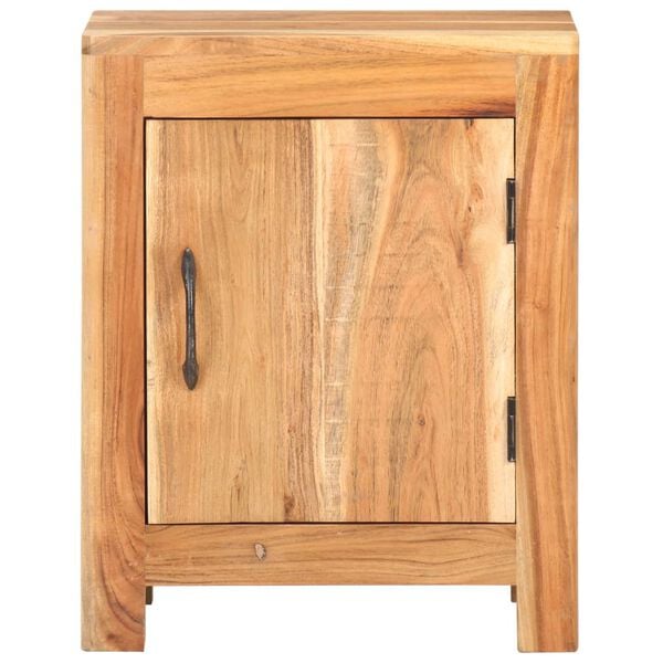 vidaXL Bedside Cabinet Natural Wood Solid Acacia Wood Small