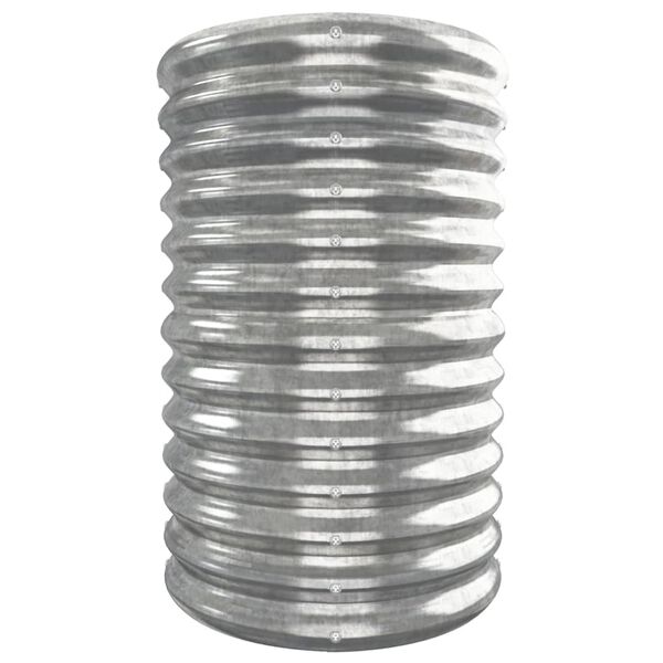 vidaXL Garden Raised Bed Silver Powder-coated steel Large Durable