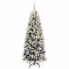 vidaXL Artificial Christmas Tree with 300 LEDs White 70.87 in