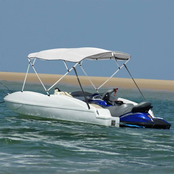 vidaXL 4-bow Bimini Top with Sidewalls 95.7x(90.6-96.1)x53.9"