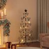 vidaXL Metal Christmas Tree black 59.06 in Powder-coated Steel