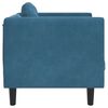 vidaXL Sofa Chair Blue Velvet (100% polyester), plywood, solid wood Medium