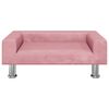 vidaXL Dog Bed Pink 70x45 x 10.4 " Velvet