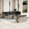 vidaXL Garden Sofa Set Light Grey, Dark Grey